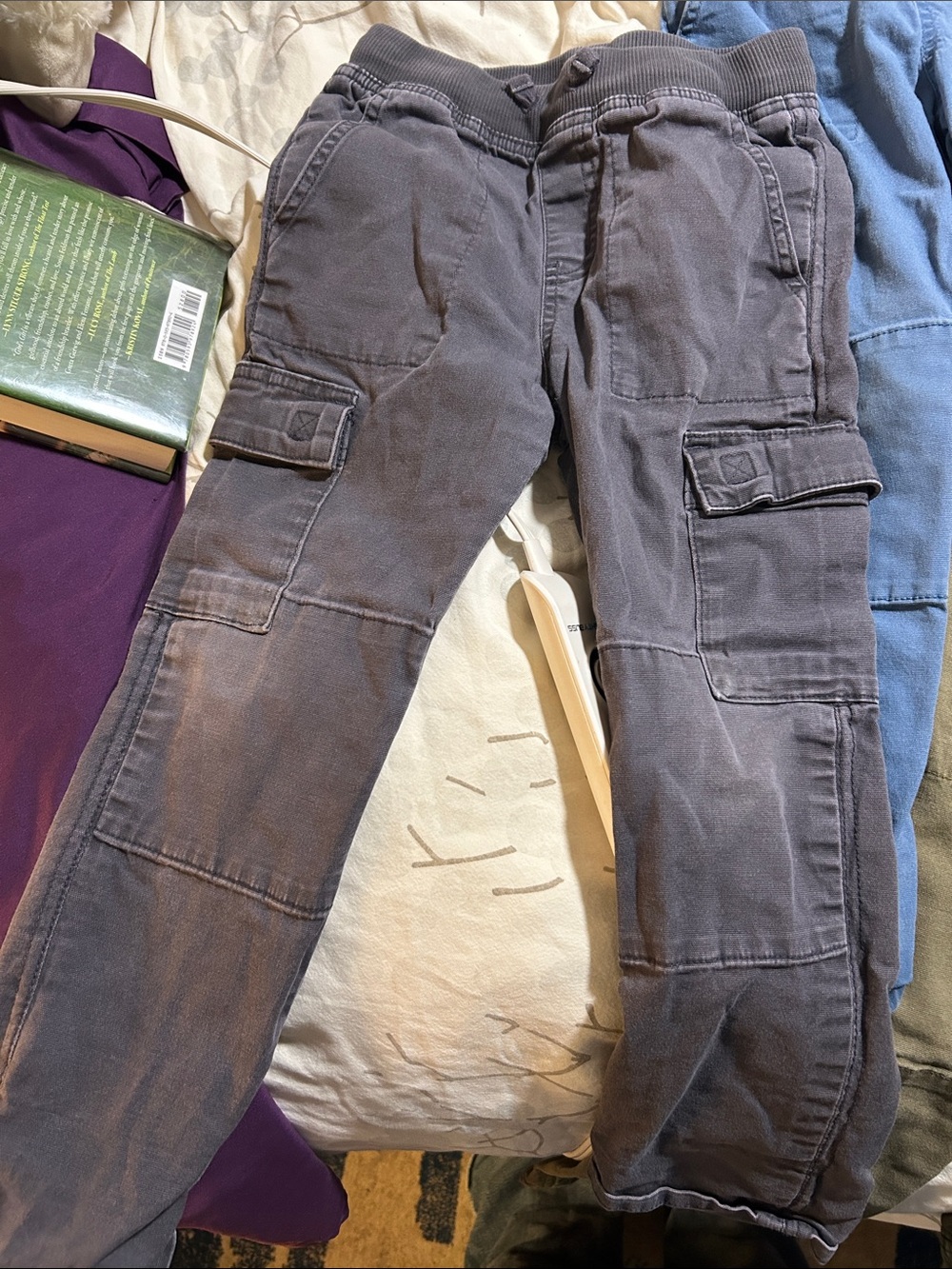 Boys Cargo Pants - Hana Andersson 6-7 bundle of 4 and 2 mini boden. 6 pants!